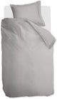 Ambiante Satin-Uni-Bettbezug – Einzelbett – 140 x 200 220 cm – grau
