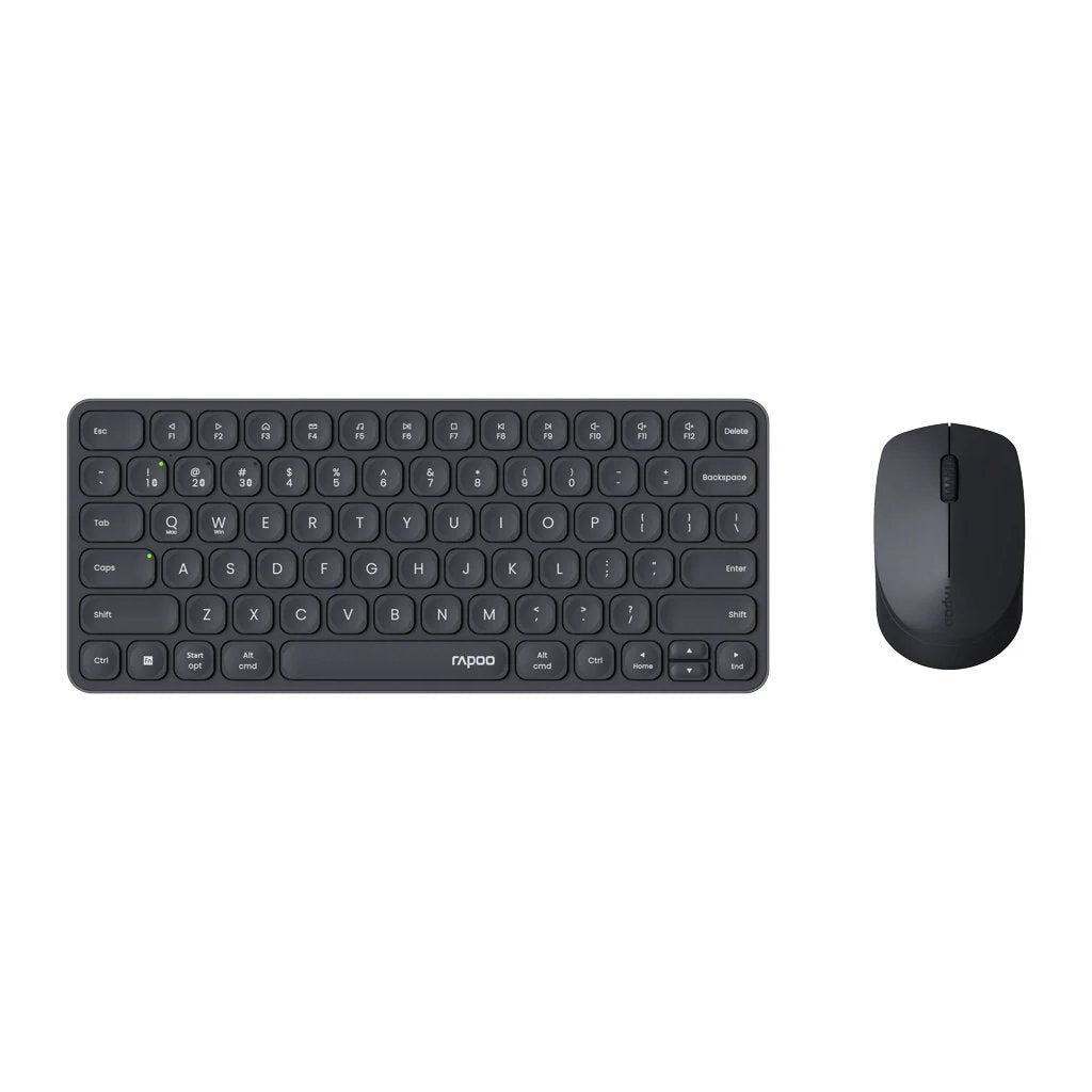 Rapoo 9010m Combo-Set qwerty(nl) Tastatur + Maus schwarz