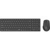 Rapoo 9700m Wireless Multimode Blade Combo Set Dunkelgrau QWERTY Us
