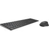 Rapoo 9800m Wireless Multim. Blade Combo in voller Größe dunkelgrau QWERTY Us