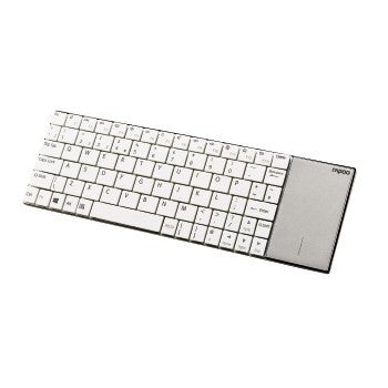 Rapoo Rapoo E2710 2.4 GHz Wireless Ultraslank Multimedia Keyboard Zwiebel Weiß