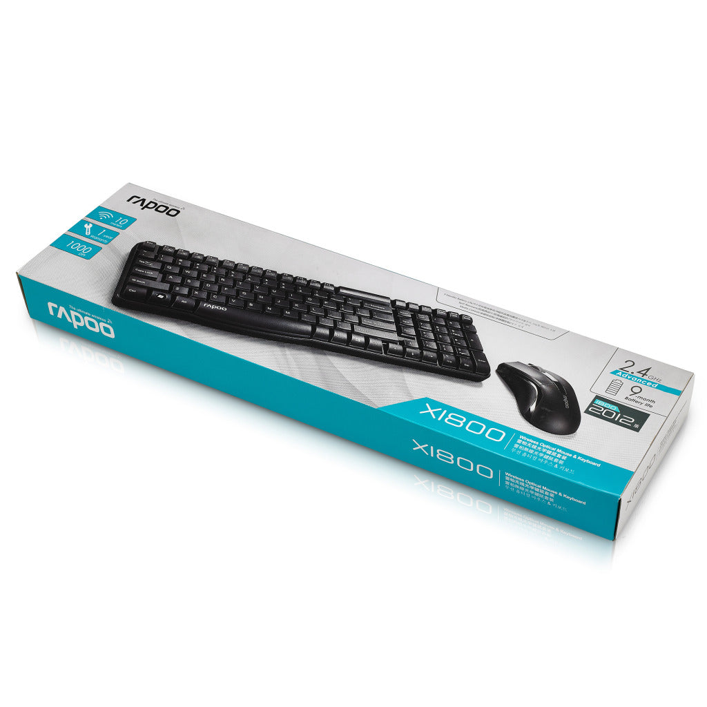 Rapoo Rapoo Keyboard Combo Black X1800