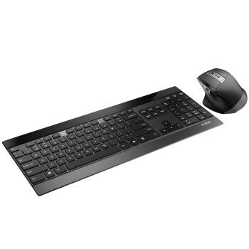 Rapoo Rapoo 9900m Wireless Ultra-Slim Multi-Fashion Desk Set Onion Black