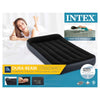 Intex 64146 Kissen Rest Twin Lufbett + Pumpe 99x191x25 cm Schwarz