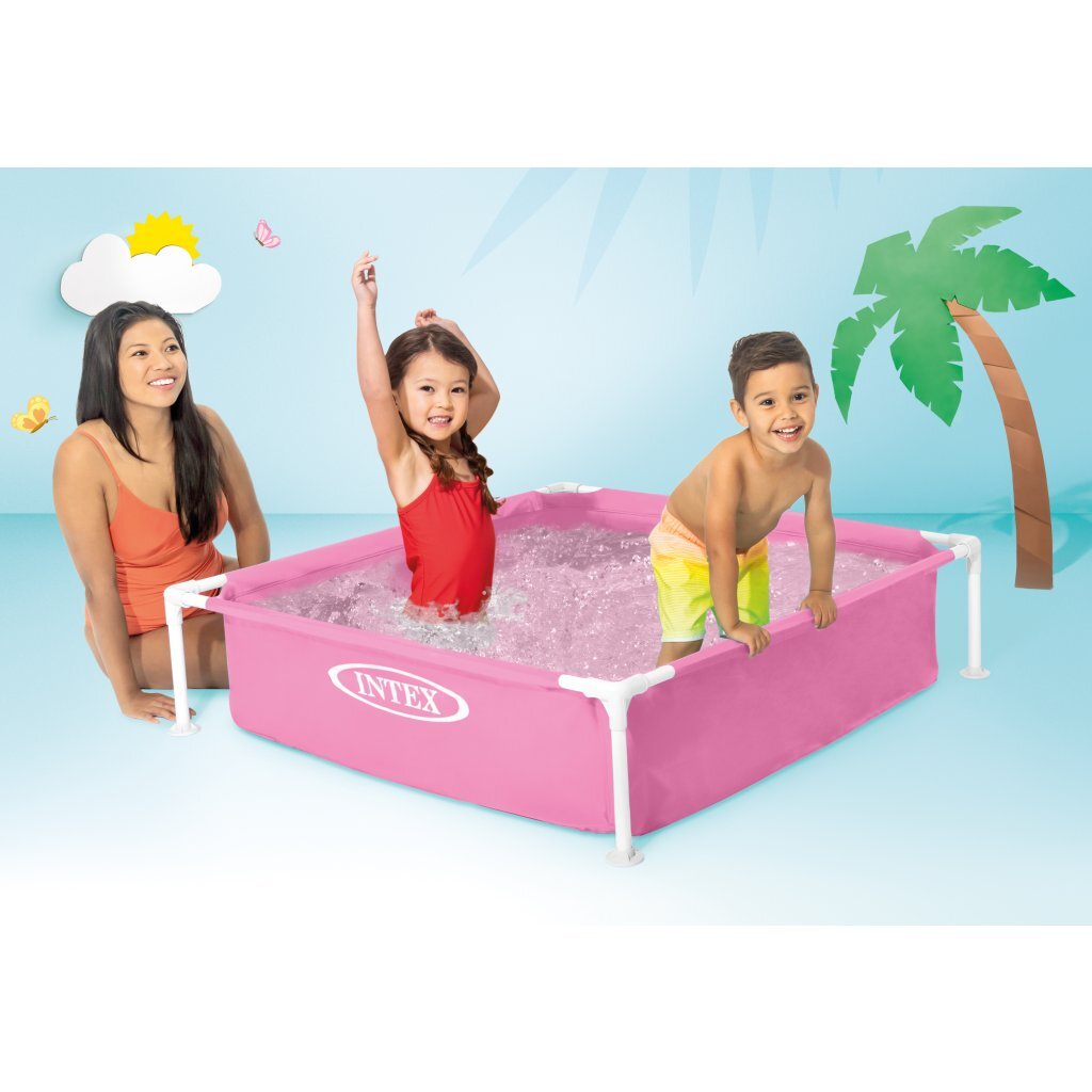 Intex Kinderpool mit Rahmen rosa