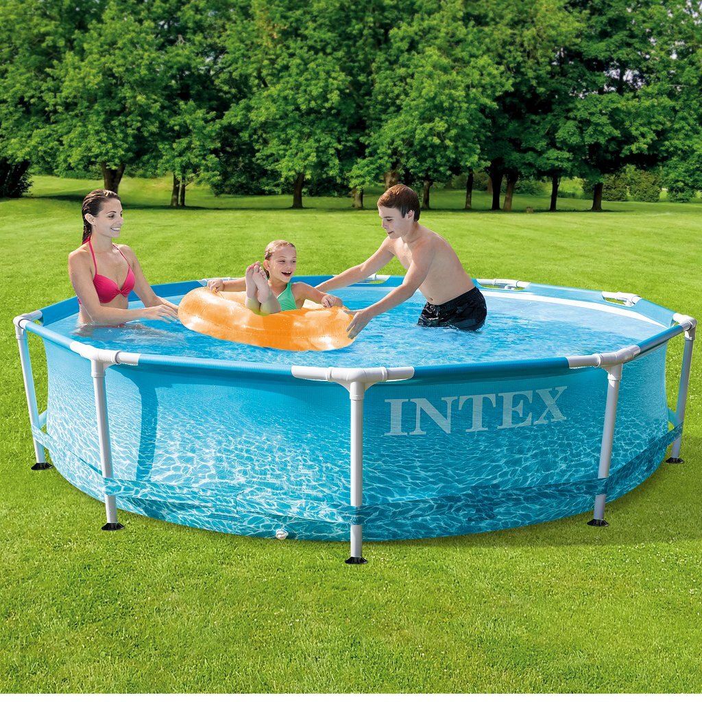 Intex 28206NP Strand -Metallrahmen Swimmingpool 305x76 cm ohne Filterpumpe