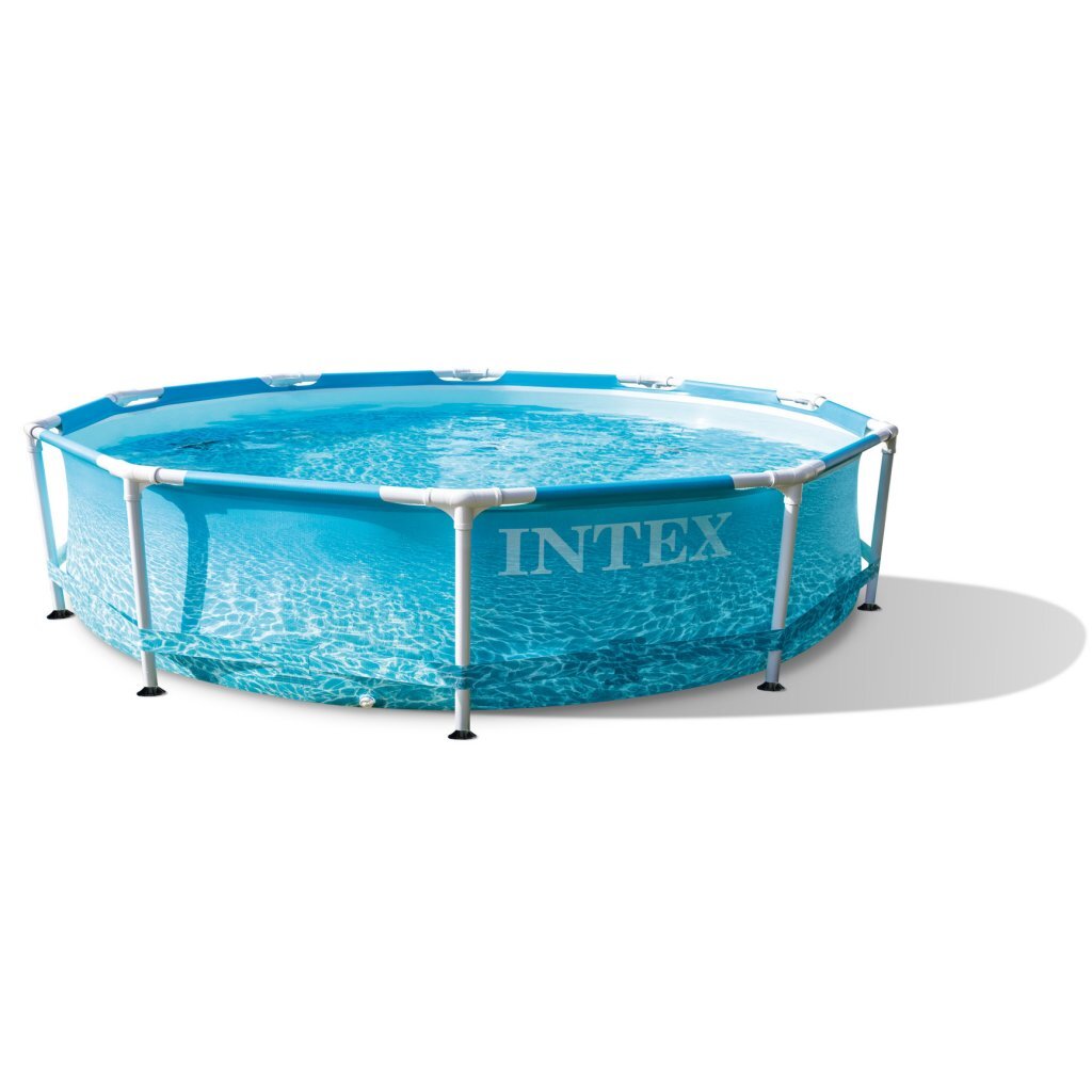 Intex 28208gn Beachside Metallrahmen-Schwimmbecken + Filterpumpe 305x76 cm blau