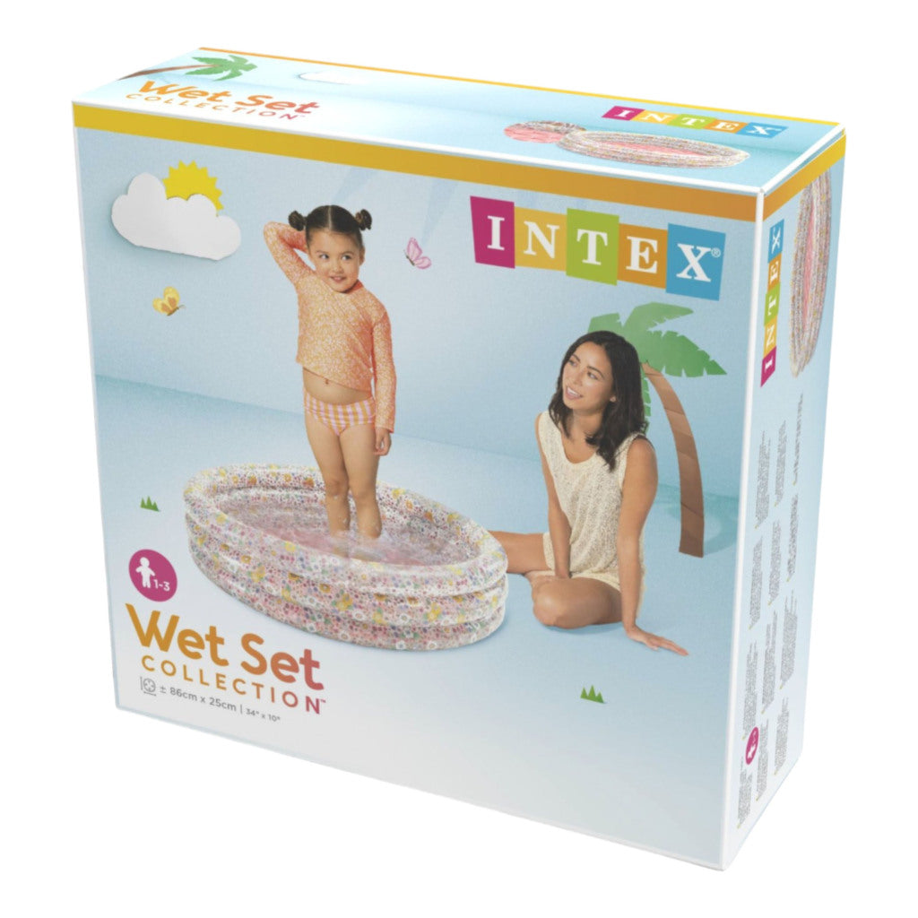Intex Wet Set Collection Babybadewanne Sweet Blossom 86x25 cm rosa