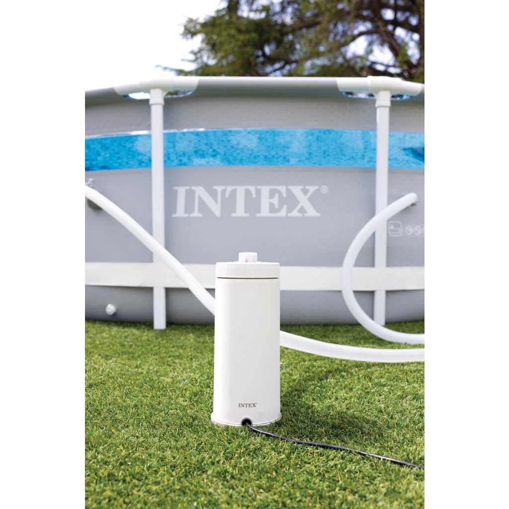 Intex 26638gn Kartuschenfilterpumpe C900-900l U für Schwimmbäder bis 3407l weiß