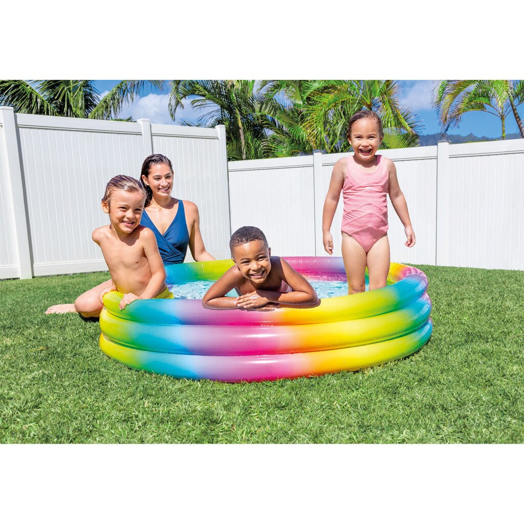 Intex aufblasbare Schwimmbad Regenbogen Ombre
