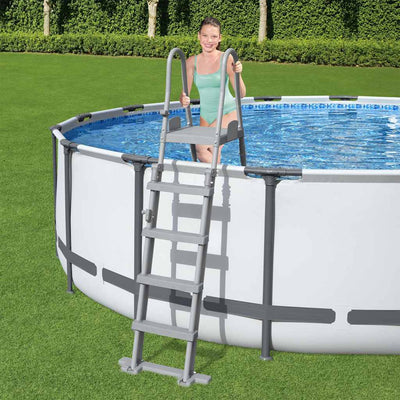 BESTWAY SWIVE POOL LEADDER FLOSCLEAR mit 4 Stufen 132 cm