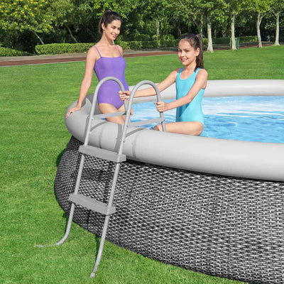 BESTWAY Schwimmbad Leiter 2 Stufen fließen ceclear 84 cm