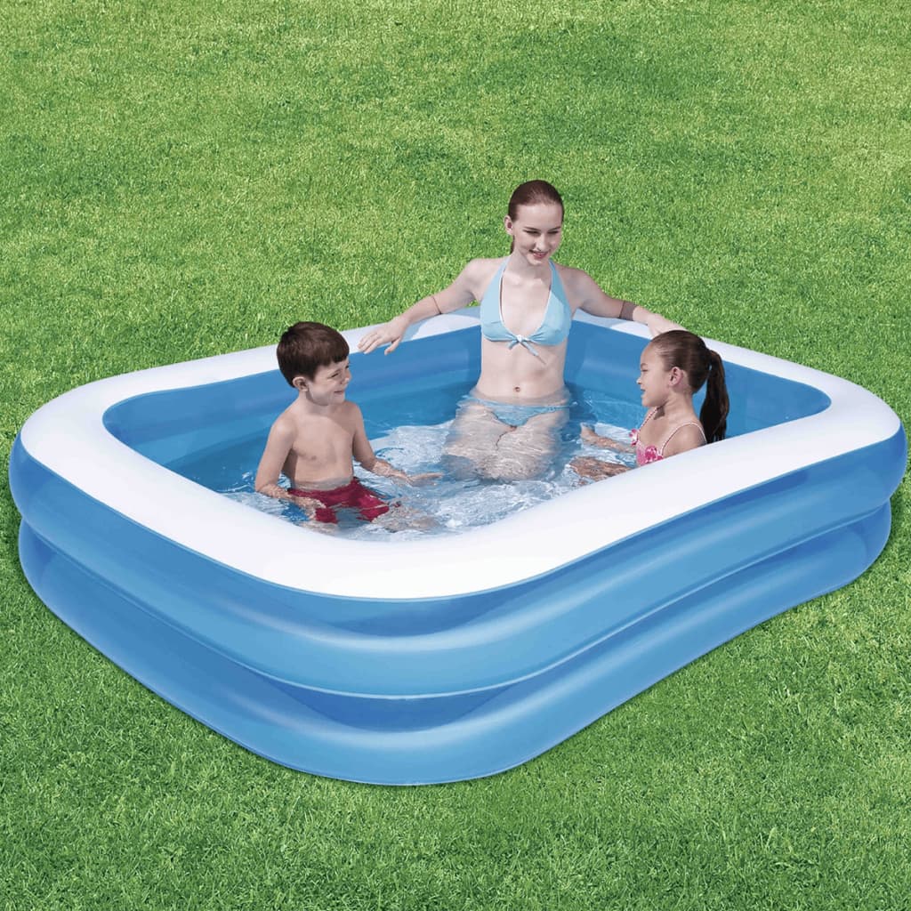 Bestway Schwimmbad rechteckig 211x132x46 cm blau