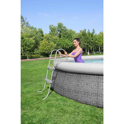 BESTWAY Schwimmbad Leiter 2 Stufen fließen ceclear 84 cm