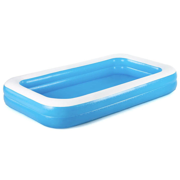 Bestway Family Schwimmbad 2 Kanten Rechteck 305 Blau