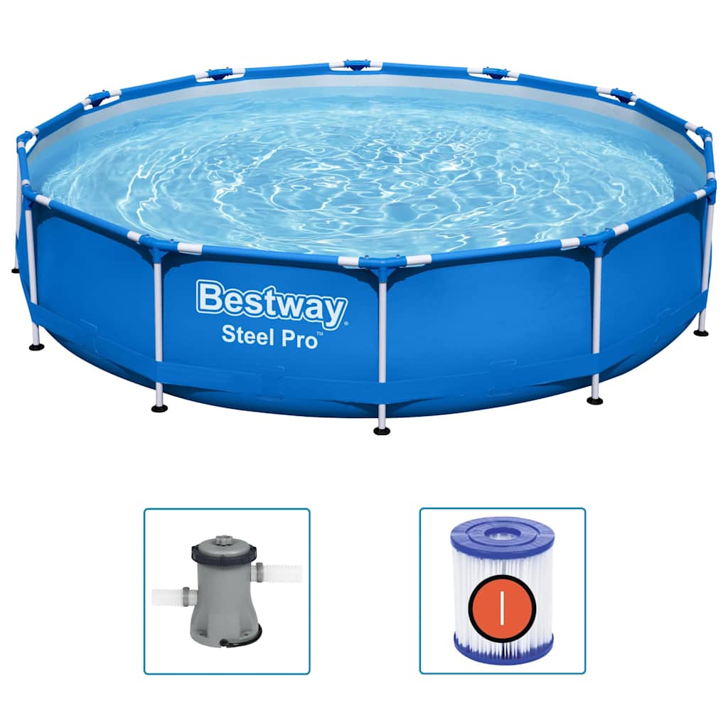 Bestway Swimming Pool Steel Pro Set um 366