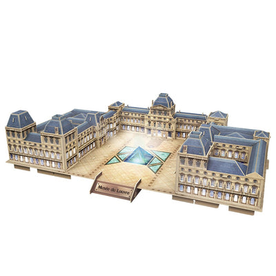 Kubikfun 3D -Puzzle de Louvre mit LED -Beleuchtung