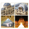Kubikfun 3D -Puzzle de Louvre mit LED -Beleuchtung