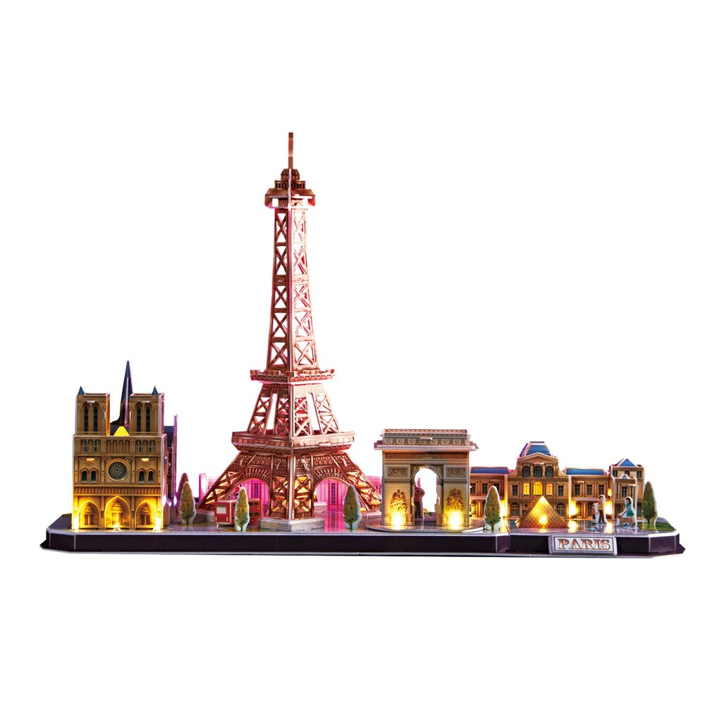 Kubikfun kubisch Spaß 3D -LED -Puzzel Paris 115 Stücke