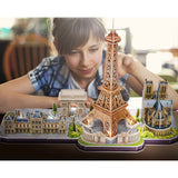 Kubikfun kubisch Spaß 3D -LED -Puzzel Paris 115 Stücke - afbeelding 3