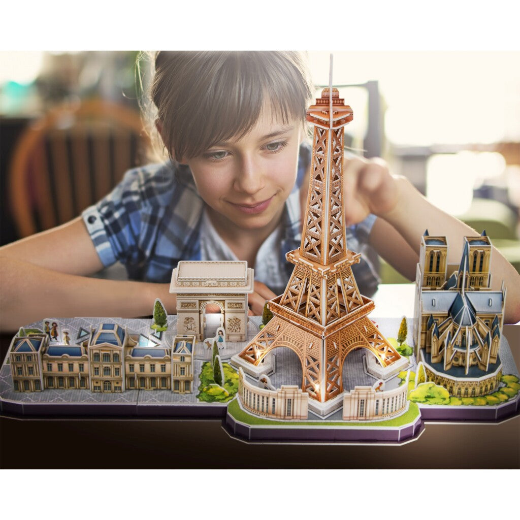 Kubikfun kubisch Spaß 3D -LED -Puzzel Paris 115 Stücke