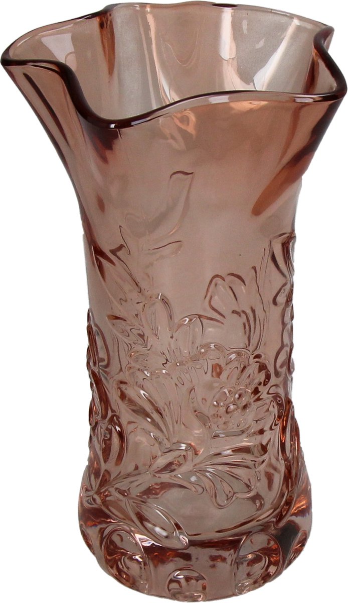 HD Collection Vase Glas Orange 13,5x13,5x23cm