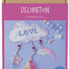 Creativ Company Hobby-Set Dekoration, Wolke, Mond, Stern, Glitzerfarben, Pastellfarben, 1 Box