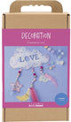 Creativ Company Hobby-Set Dekoration, Wolke, Mond, Stern, Glitzerfarben, Pastellfarben, 1 Box