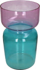 HD Collection Vase aus zweifarbigem Glas, mehrfarbig, 21 x 21 x 35 cm