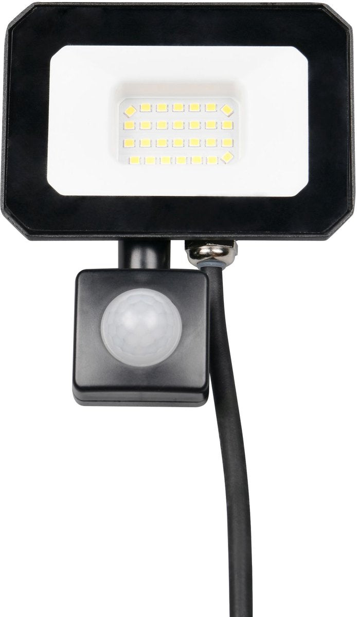 Rl Live Your Light Reality Funchal - Wandleuchte - Schwarz matt - inkl. 1x SMD 20 W - Bewegungsmelder - Wandmontage - nicht für externen Dimmer geeignet - neigbar - 4000k - Außenbeleuchtung - IP44