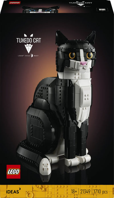 Lego Ideas schwarz-weiße Katze – 21349