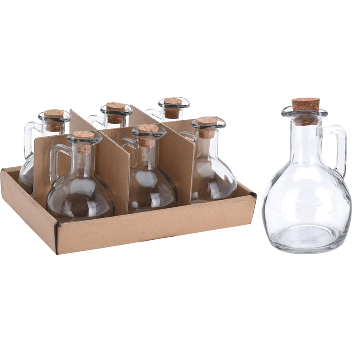 Excellent Houseware Öl-Essig-Flasche aus Glas, 150 ml