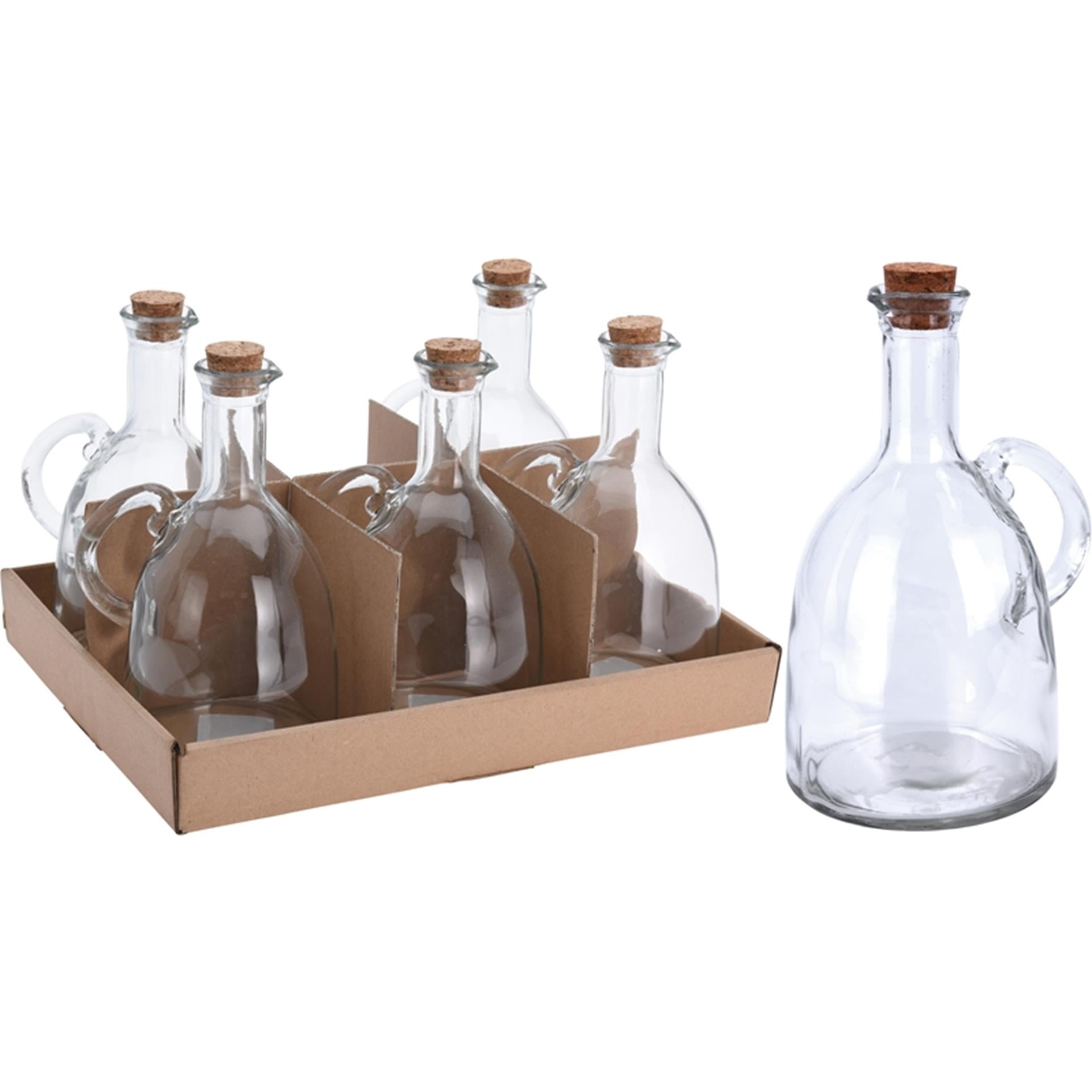 Excellent Houseware Öl-Essig-Flasche aus Glas, 500 ml