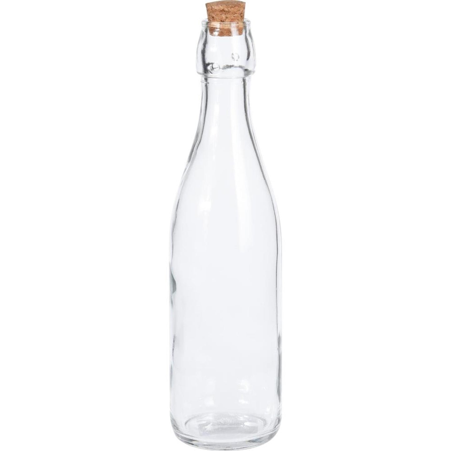 Hervorragende Haushaltsglasflasche mit Korken, 500 ml, transparent