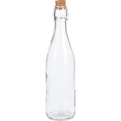 Hervorragende Haushaltsglasflasche mit Korken, 500 ml, transparent