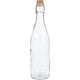 Hervorragende Haushaltsglasflasche mit Korken, 500 ml, transparent