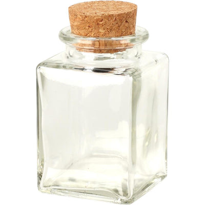 Ausgezeichnetes Vorratsglas für Haushaltswaren mit Korkdeckel, 80 ml