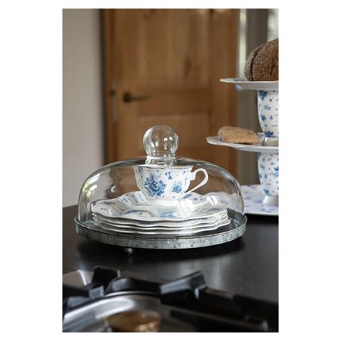 Clayre Eef Clayre EEF Stolp 6Gl2492 Grau transparent 16x15 cm