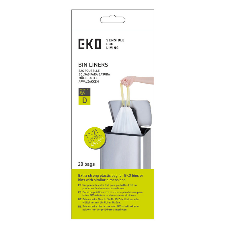 Eko Eko Abfallbeutel Typ D 18-21 Liter rollen mit 20 Abfallbeuteln