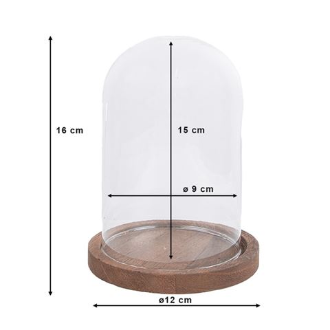 Clayre Eef Clayre EEF 6gl1944 Stolp transparent 12x16 cm