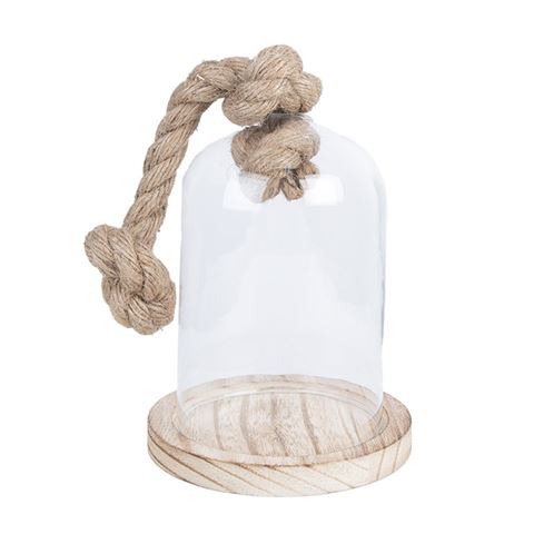 Clayre Eef Clayre EEF 6GL2220 Stolp transparent 12x19 cm