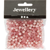 Creativ Company Kunststoffperlen, D 6 mm, Lochgröße 2 mm, ca. 150 Stück, rosa, 40 g 1 Box