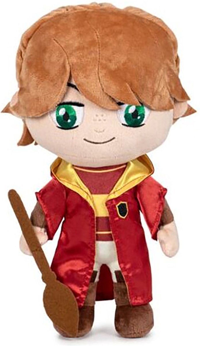 Harry Potter Ron Weasley – Quidditch-Plüsch-Kuscheltier 30 cm – Spielzeug-Kuscheltiere – Kuscheltierpuppe für Kinder Jungen Mädchen – Ron, Hermine, Voldemort, Hagrid, Snape, Dumbledore, Dobby