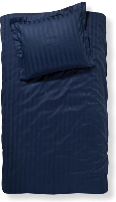 Damai linea – Bettbezug – 140 x 200 220 cm – Einzelbett – Indigo + 1 Kissenbezug 60 x 70