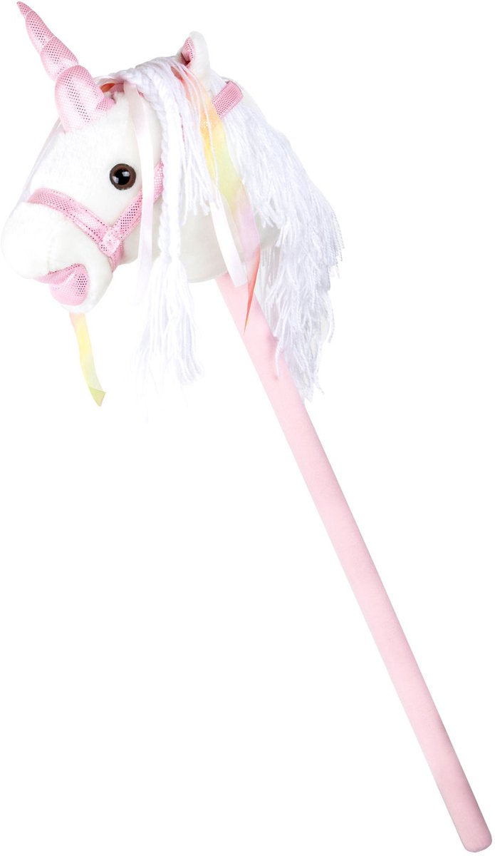 Kleiner Fuß Holz Hobby Pferd Einhorn, 90 cm