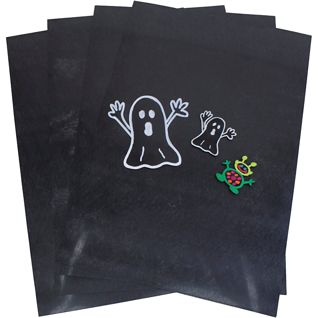 Creativ Company Sheets Shrink Film, A4, Schwarz, 10 Blätter 1 Box