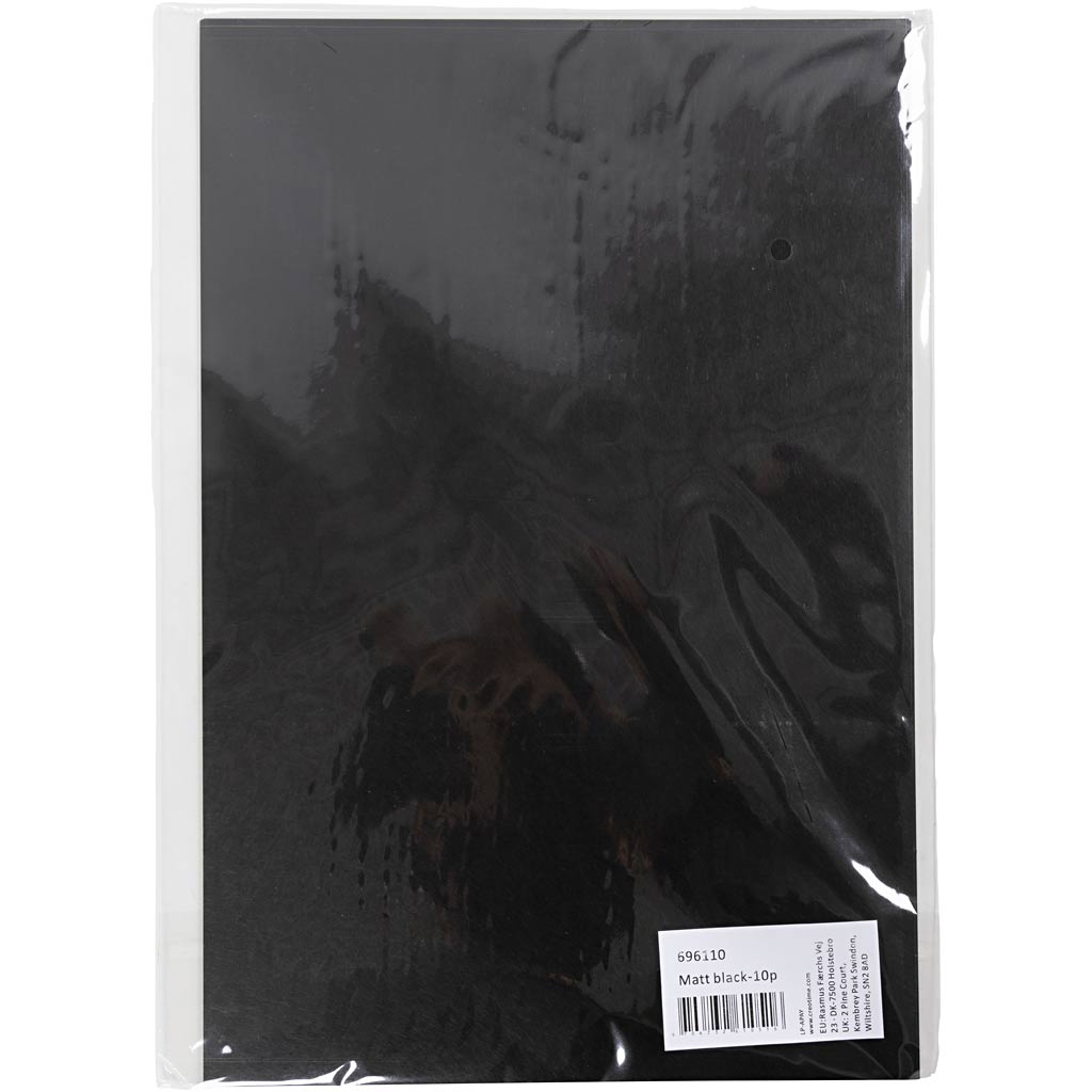 Creativ Company Sheets Shrink Film, A4, Schwarz, 10 Blätter 1 Box