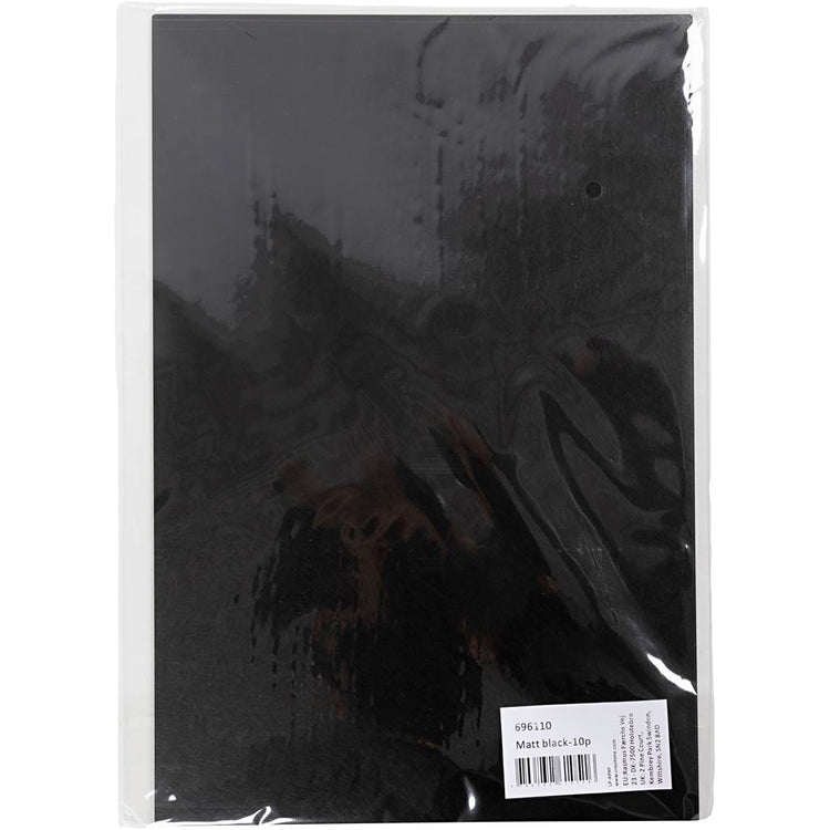 Creativ Company Sheets Shrink Film, A4, Schwarz, 10 Blätter 1 Box