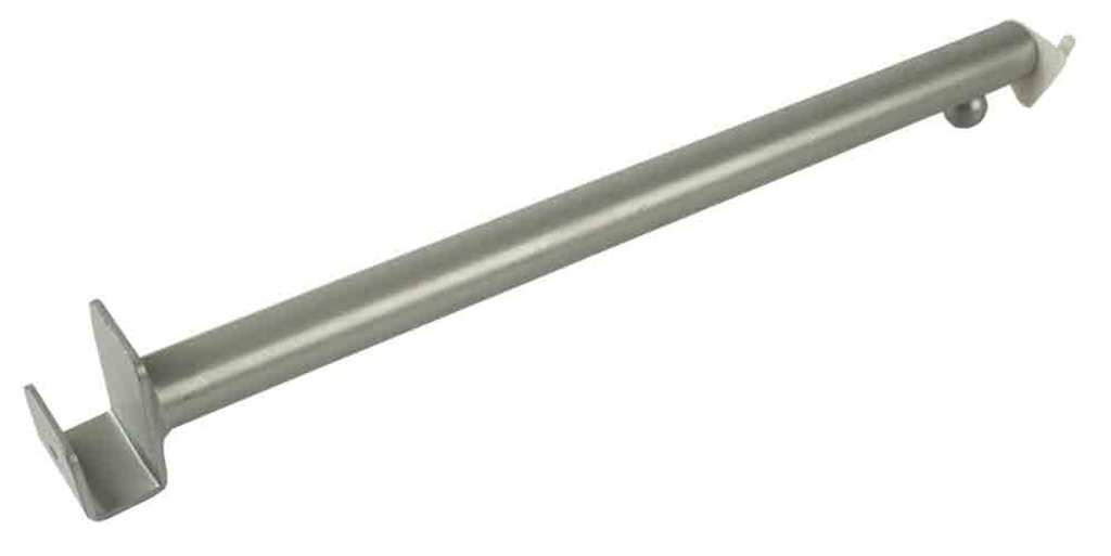 Konfektionshaken ohne Marke, gerade, mit Bolzen, 300 mm, RAL9006