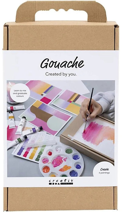 Creativ Company Hobby-Set Gouache, Gemälde, verschiedene Farben, 1 Box